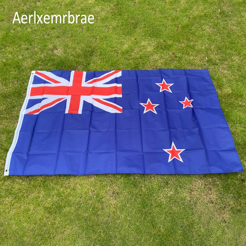 

aerlxemrbrae flag 90x150cm New Zealand Flag Kyle Lockwood Design Polyester Custom Banner Flying Size new Zealand flag