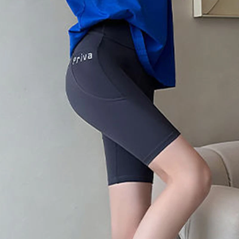 Модные женские леггинсы безопасные штаны шорты подтягивающие бедра для йоги и