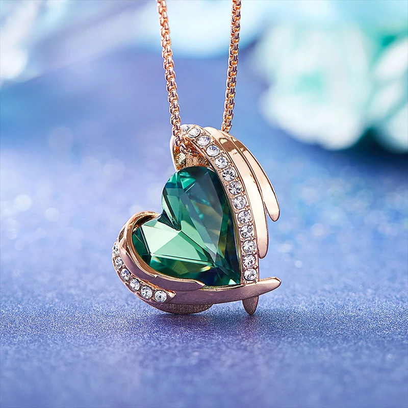 CHKAWOCI Кристалл подарок на день Святого Валентина Европа и США ожерелье с розовым