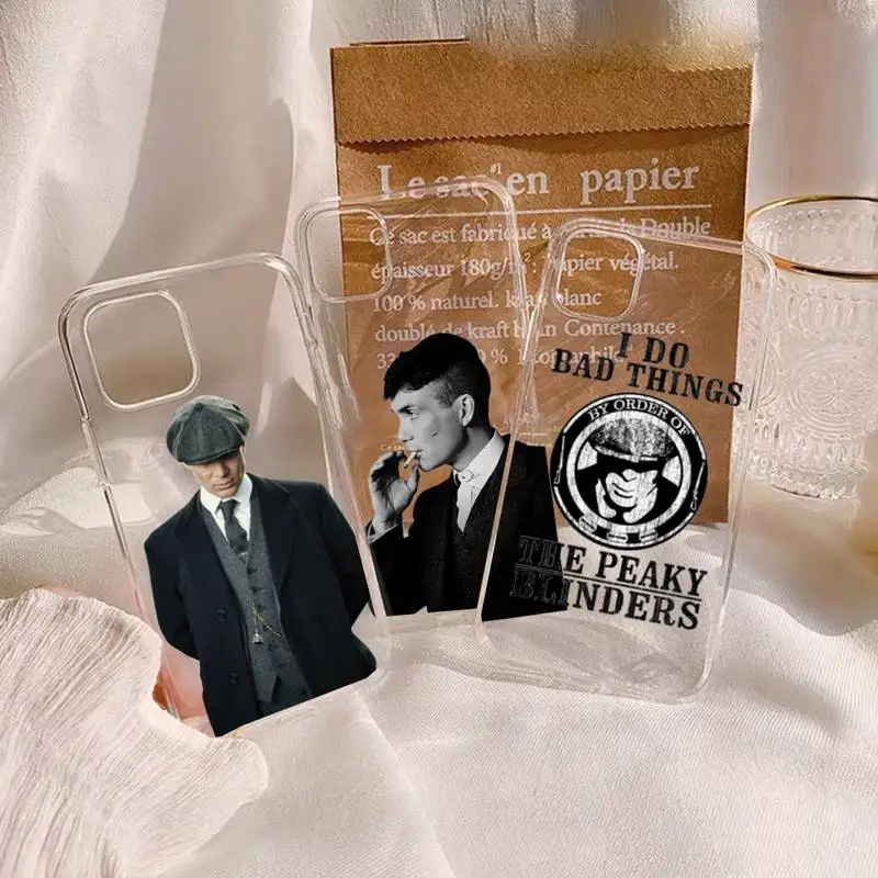 

Peaky Blinders tv show Phone Case Transparent soft For iphone 12 11 13 7 8 6 s plus x xs xr pro max mini