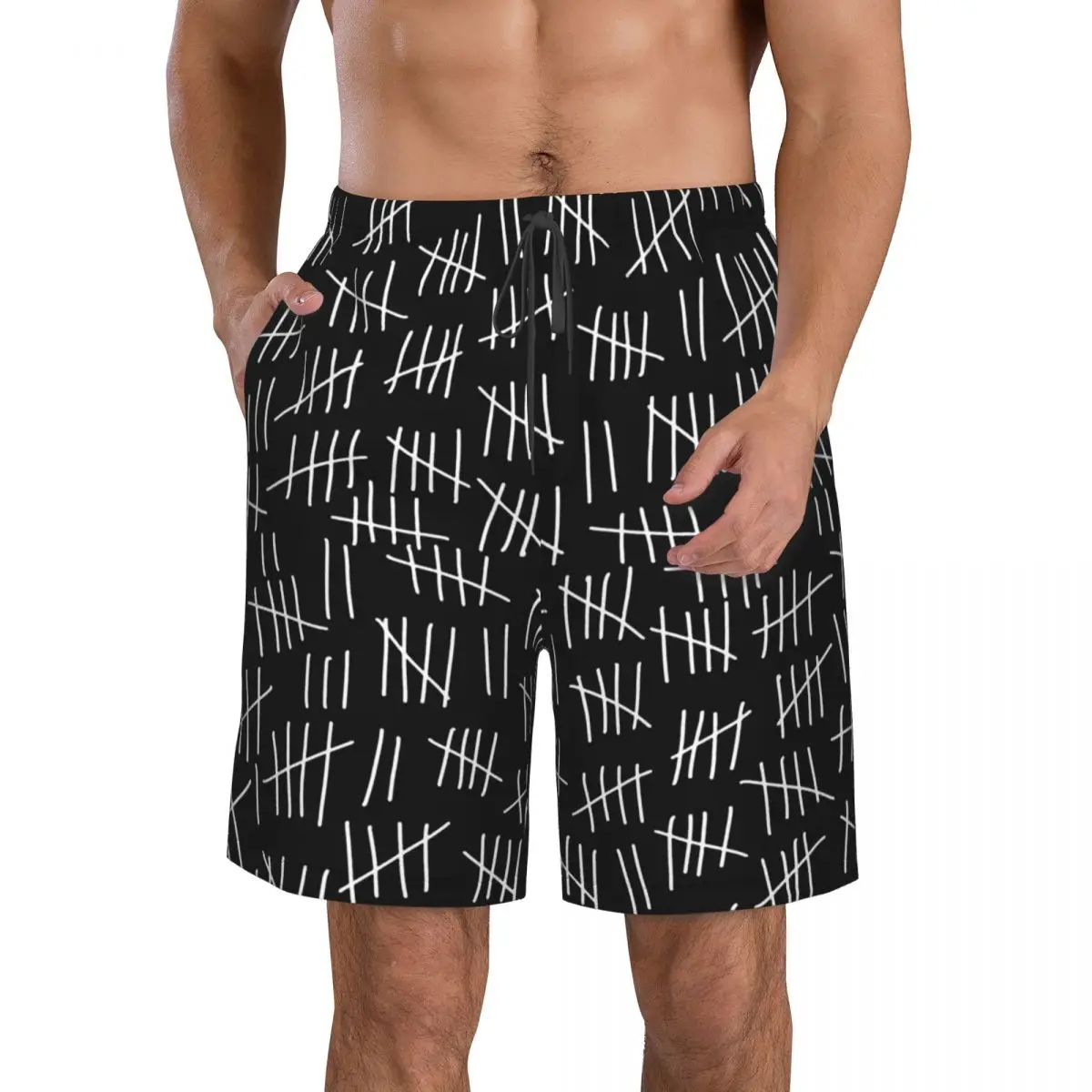 

April 23rd Men's Beach Shorts Pocket Code Geek Linux Swimsuit Quick Dry Men Swimwear Surfing Boardshorts