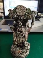 16cm resin statue greece religion celtic triple goddess sculpture figurine hope honor harvest home desktop decoration