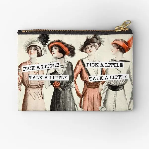 

Pick A Little Talk A Little Zipper Pouches Coin Key Women Wallet Money Bag Pure Pocket Men Packaging Small Underwear Socks
