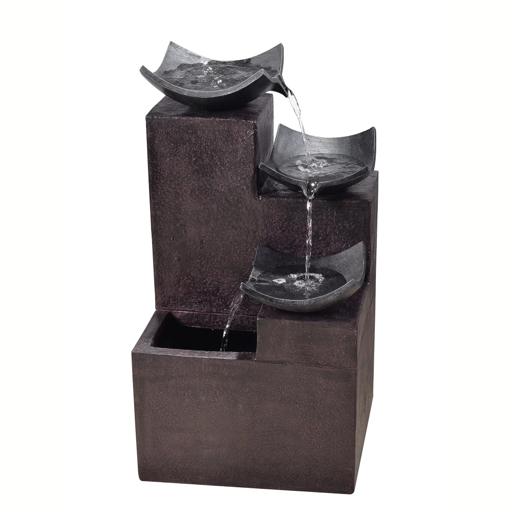 

Teamson Home Outdoor Modern Tiered Zen Garden Fountain