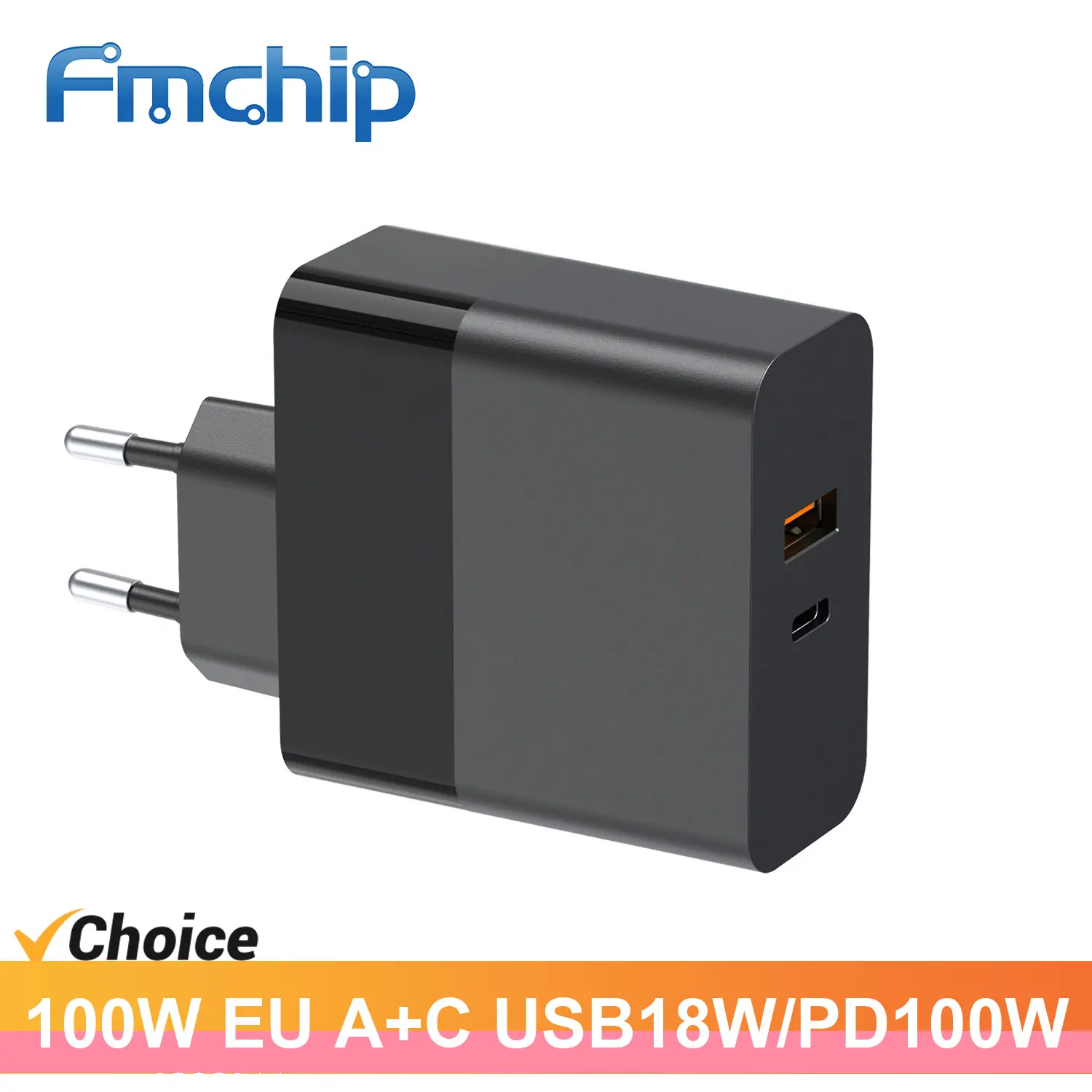 

FMchip 100 Вт Зарядное устройство Type-C QC PD