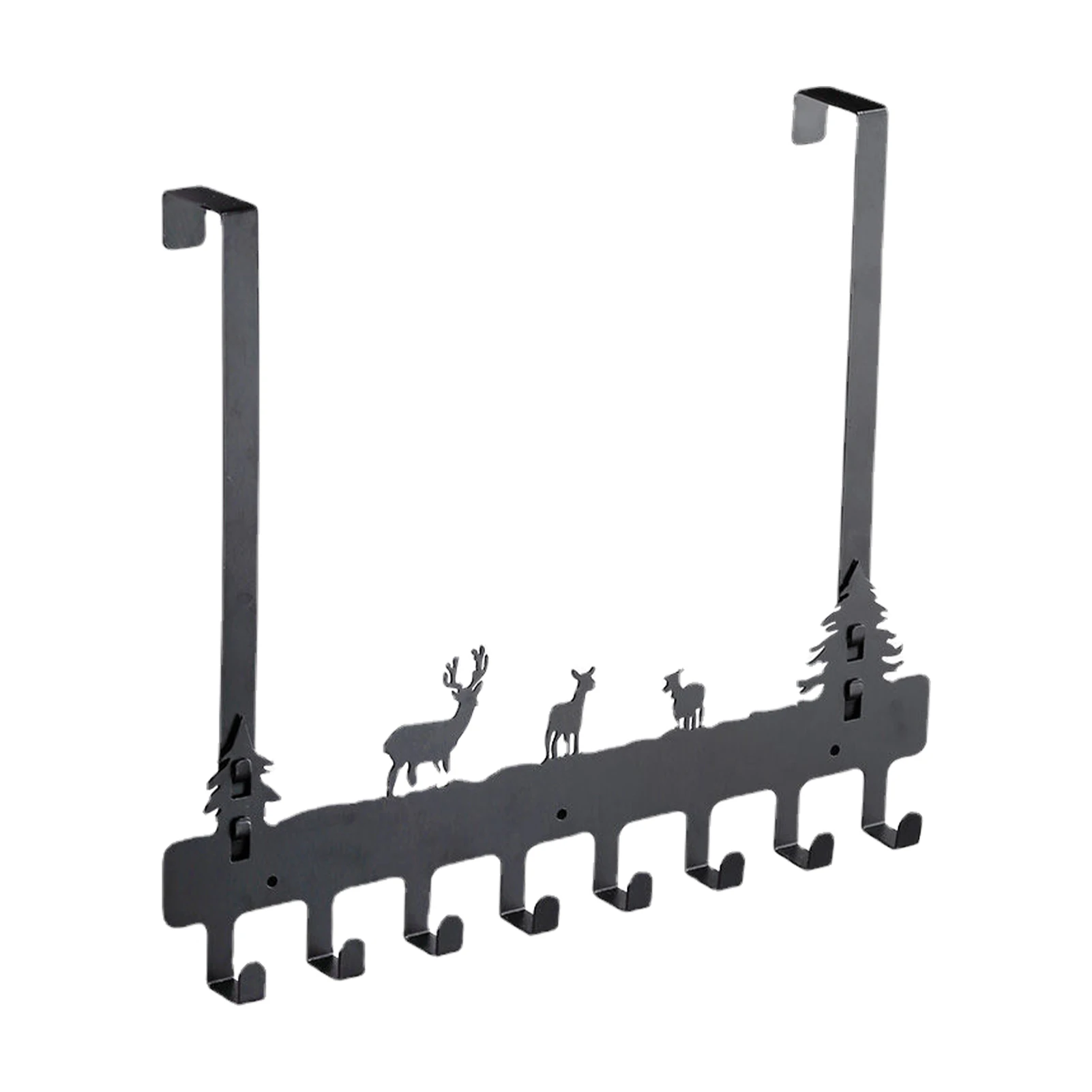 

Вешалка-крючок над дверью, вешалка с 8 крючками на дверь, вешалка для пальто, металлический крючок для полотенец, вешалка для ванной, душа, сп...