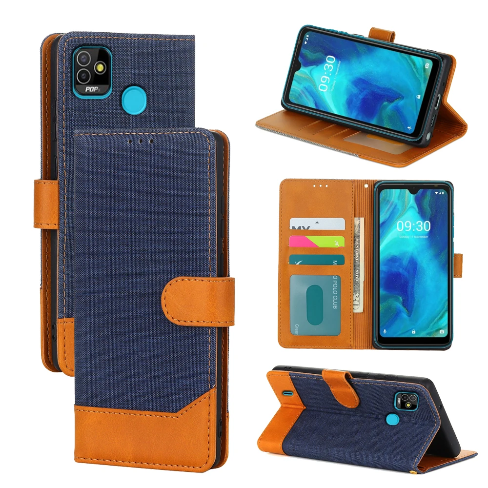 Чехол для телефона POP 5, флип-кошелек для Tecno POP 5, кожаный магнитный чехол для карт, чехол-книжка для Tecno POP5