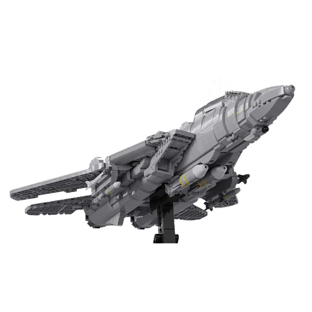 MOC F-14 Tomcat Истребитель Модель Строительные Блоки Военный Флот Защита Перехватчик