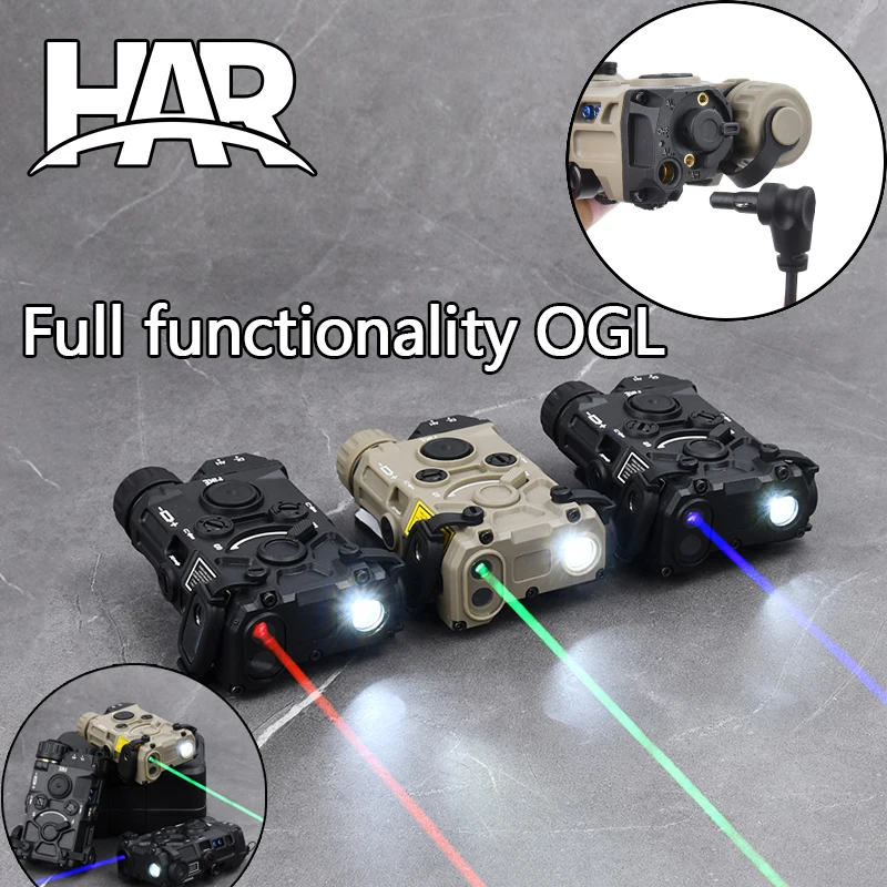 Тактическая нейлоновая лазерная указка WADSN Eotec красная точка зеленый синий