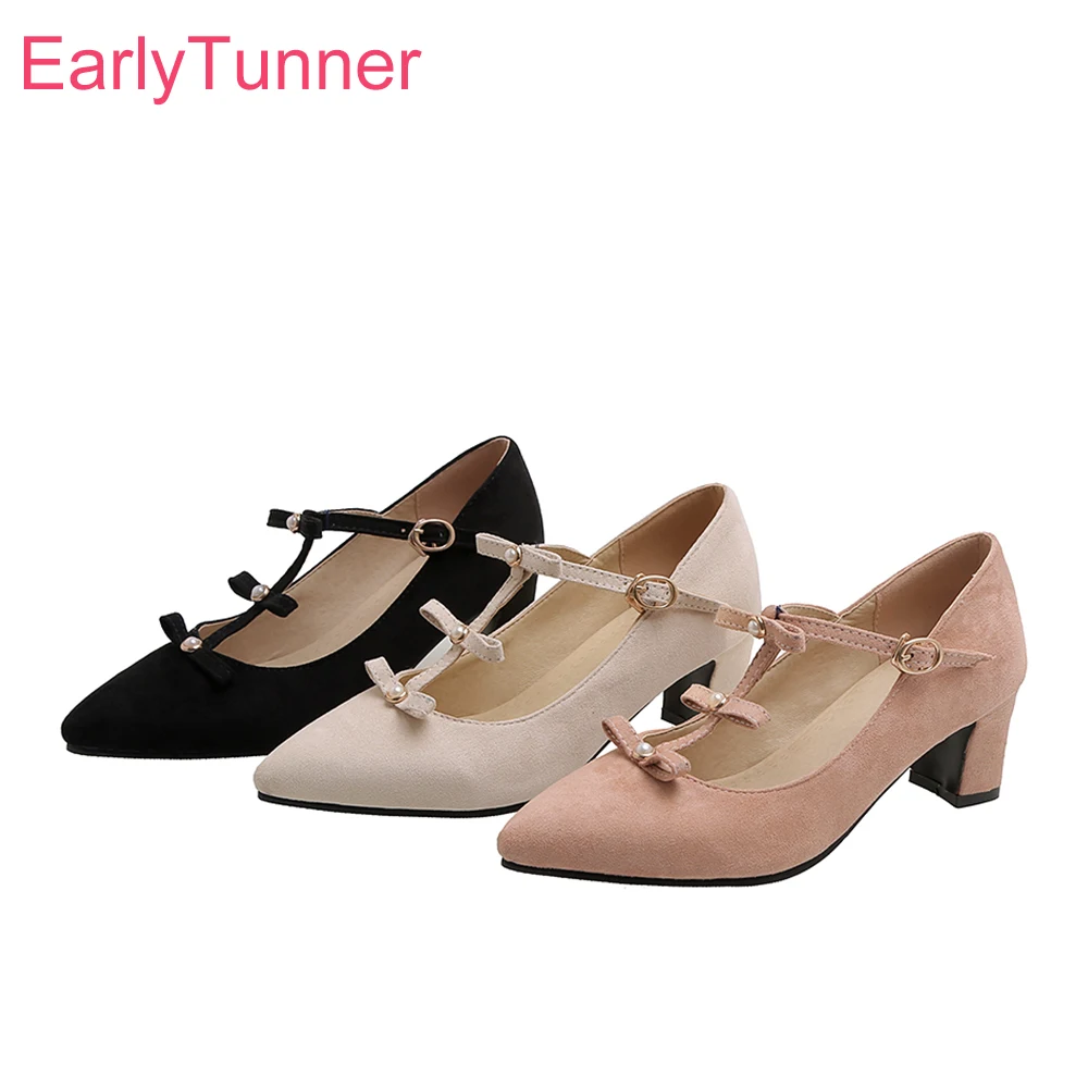 

Женские туфли с острым носком, розовые или бежевые туфли-лодочки в римском стиле на высоком каблуке, Размеры 11, 32, 43, 45, 48