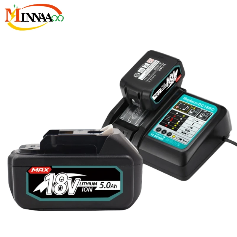 

Original Makita 18V 6.0 8.0Ah Rechargeable Battery For Makita Power Tools with LED Li-ion Replacement LXT BL1860 1850 18v8000mAh