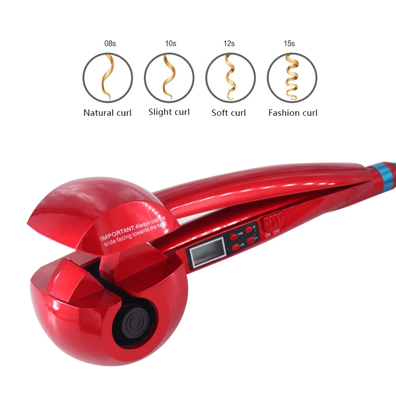 

Automatic Curling Iron Self-priming Curling Iron Temperature Control LCD Screen Display Temperature Fashionable Styling