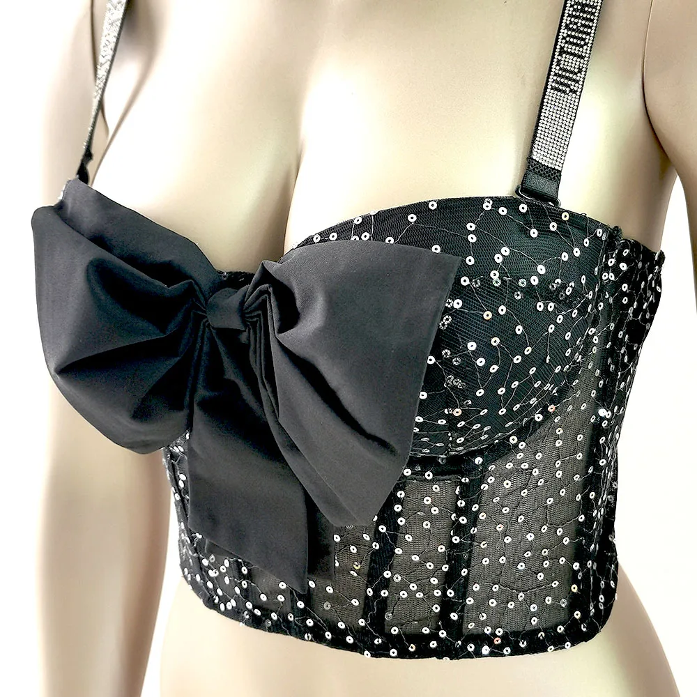 

Women Bras Fashion Casual Sexy bow tie Solid Color Chest Pad Lace Sling Nylon Breathable Elasticity Comfortable Women Bras