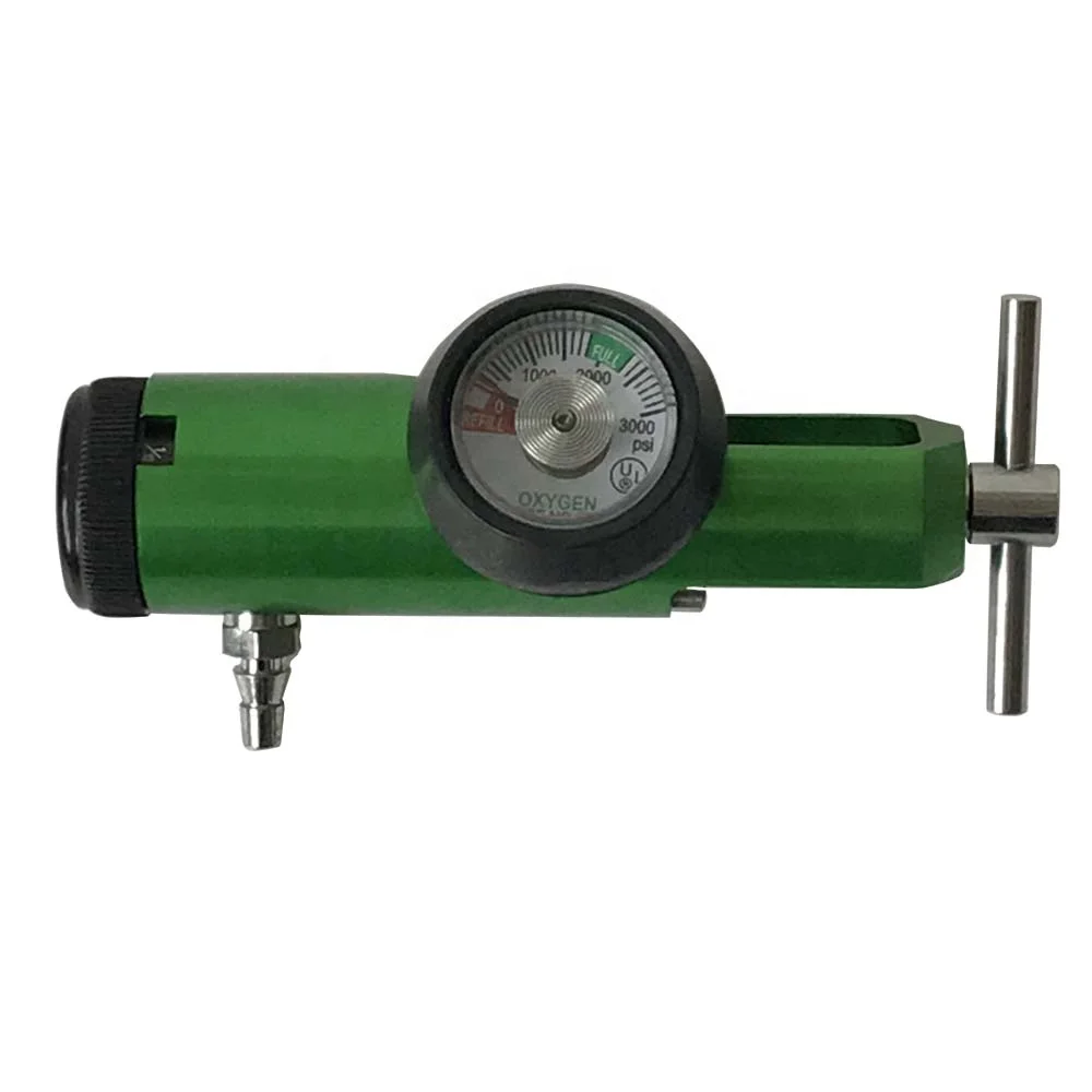 CGA870 brass oxygen pressure regulator for oxygen cylinder