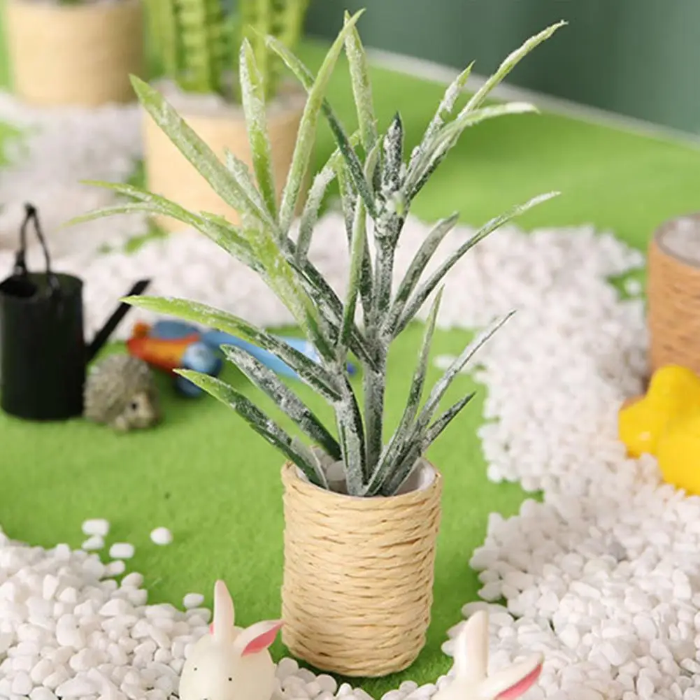 

Компактный миниатюрный горшок для растений ручной работы 1:12, домашний декор для детей