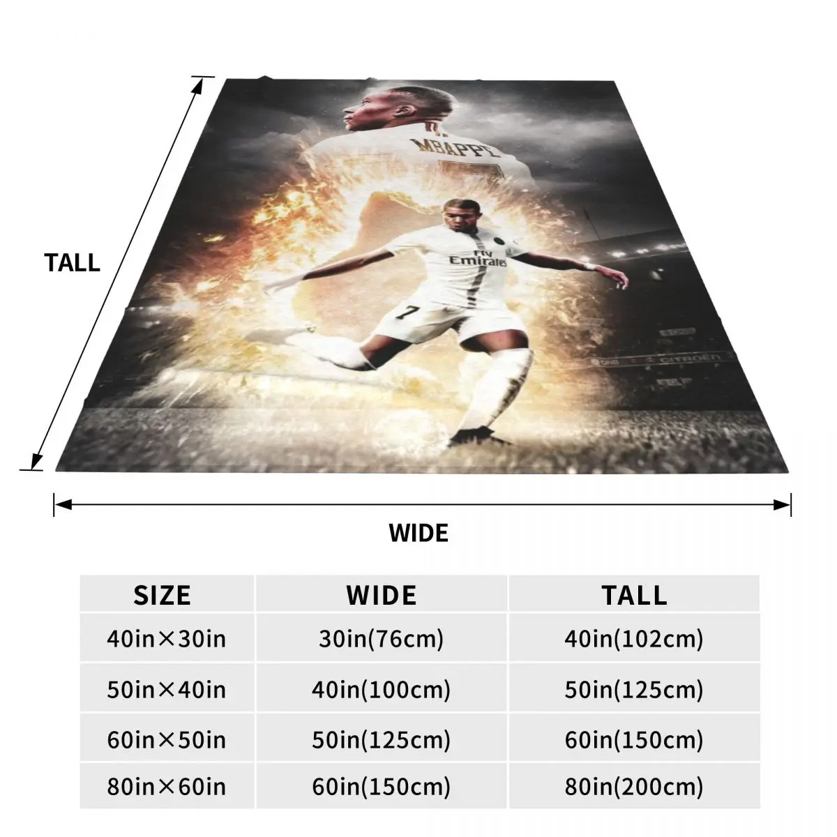 Одеяло Kylian Mbappe супер мягкие теплые легкие одеяла для дивана коврик разных