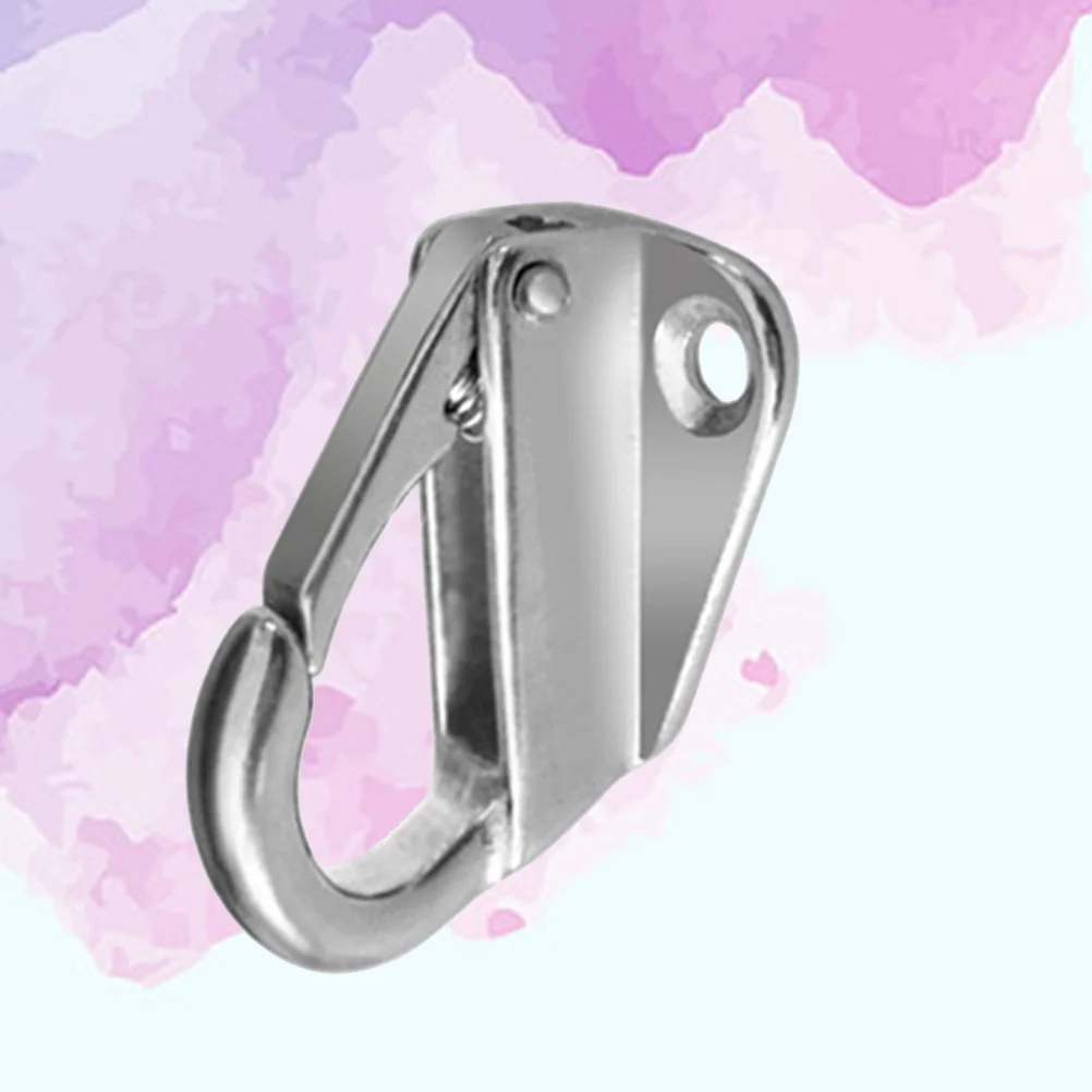 

Hook Hooks Marine Spring Boat Stainless Bow Carabiner Steel Clip Anchor Rope Clips Pannier Eye Holders Snap Telescoping