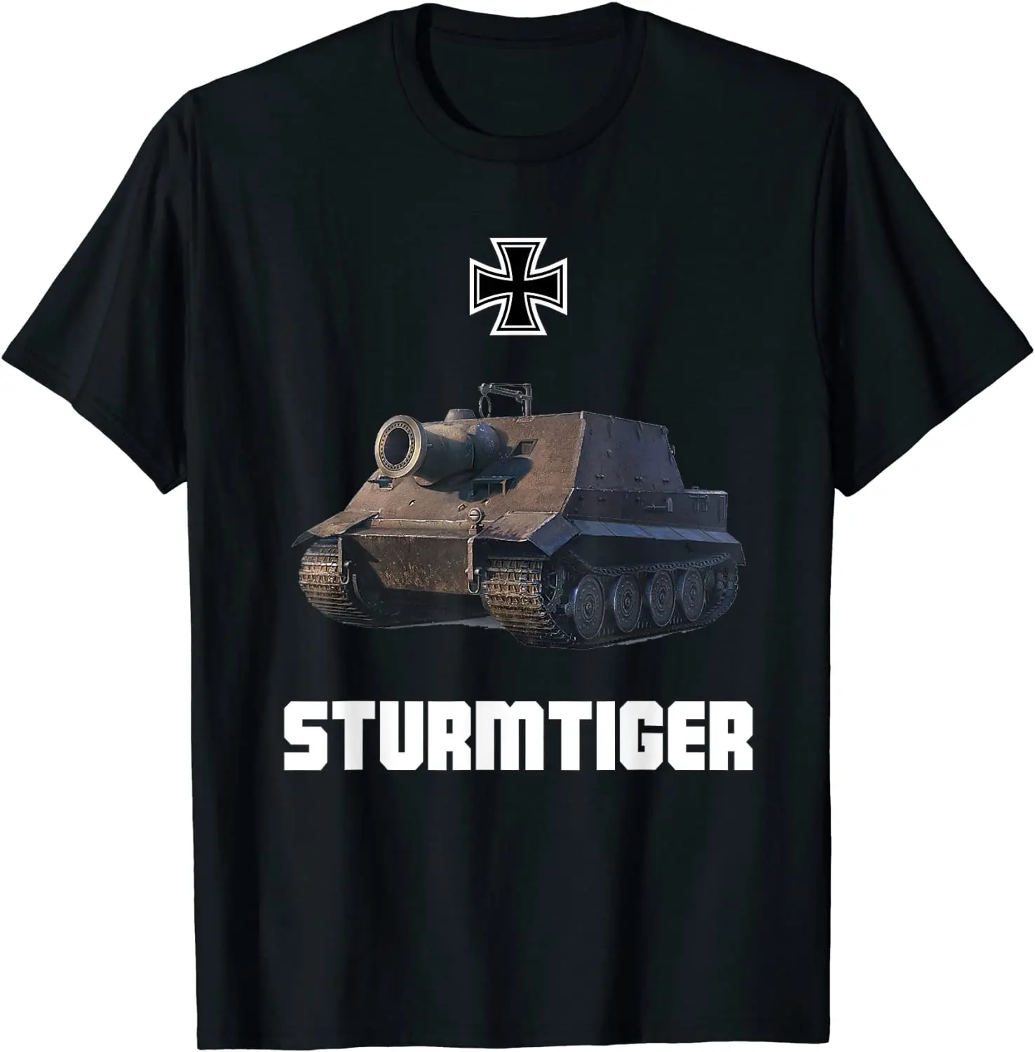 

Wehrmacht Panzer WWII German Assault Gun Sturmtiger Storm Mortar T-Shirt. Premium Cotton Short Sleeve O-Neck Mens T Shirt New