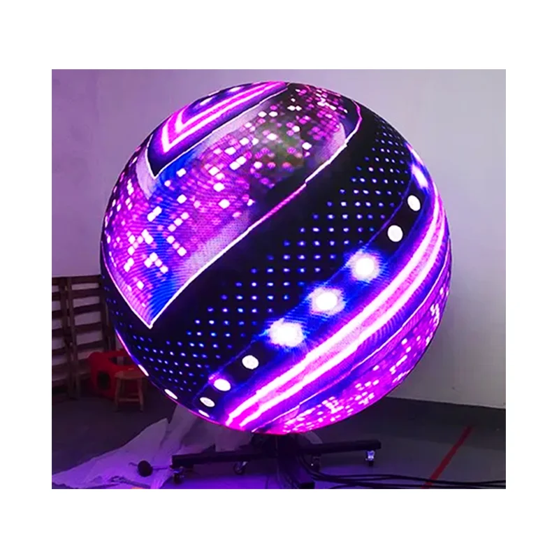 Фото Уличный сферический LED-экран HD P2 P2.5 1M, 360-градусный LED-дисплей в форме шара для наружного использования №2