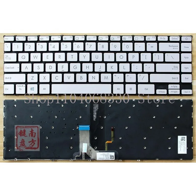 Оригинальная клавиатура для Asus ZenBook 13 UX325 U3700 XUXF3000E США серебристая