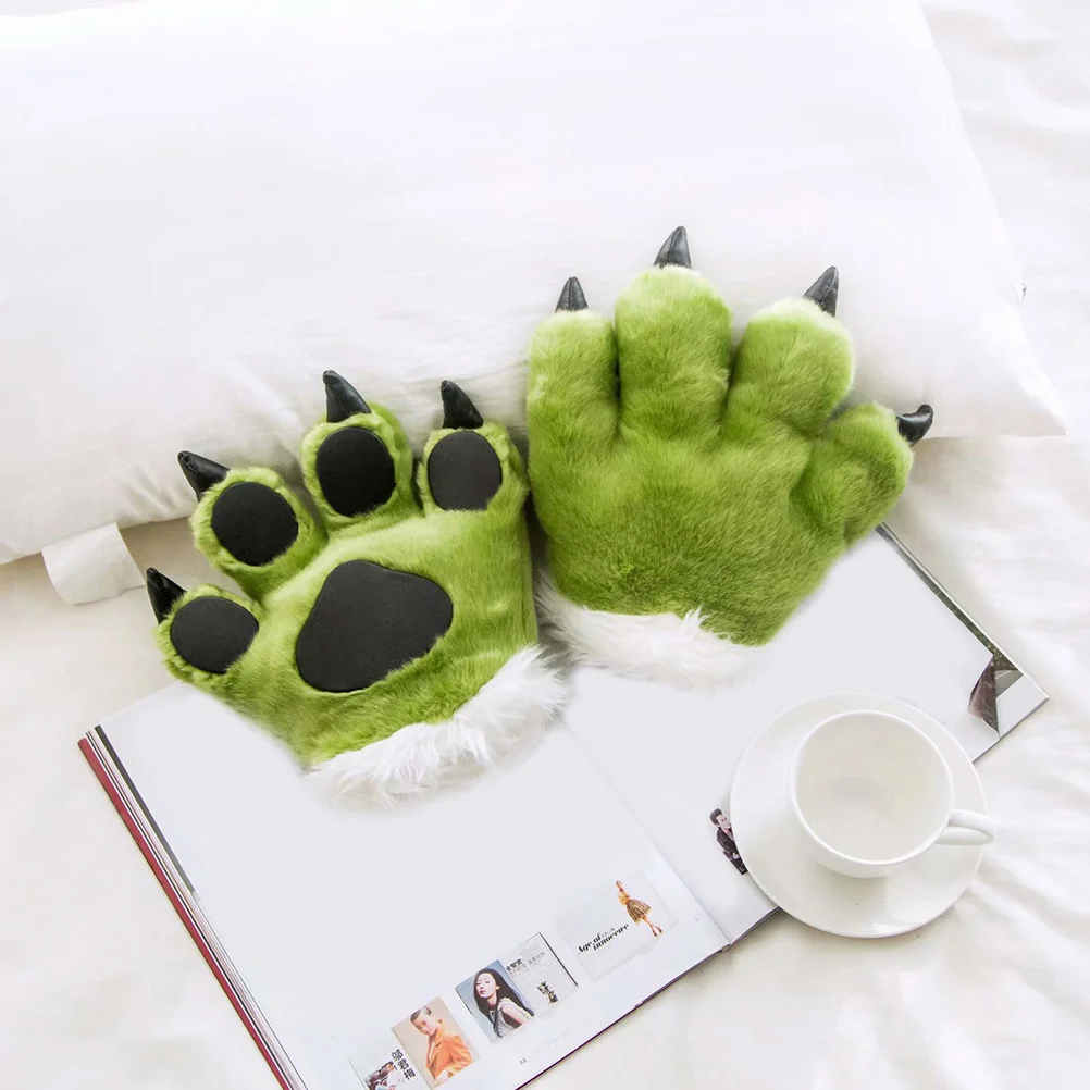 

Gloves Paw Palm Animals Toy Paws Animal Plush Cat Glove Furry Claw Cosplay Cartoonsimulation Costumefluffy Mittensfursuit Mitts