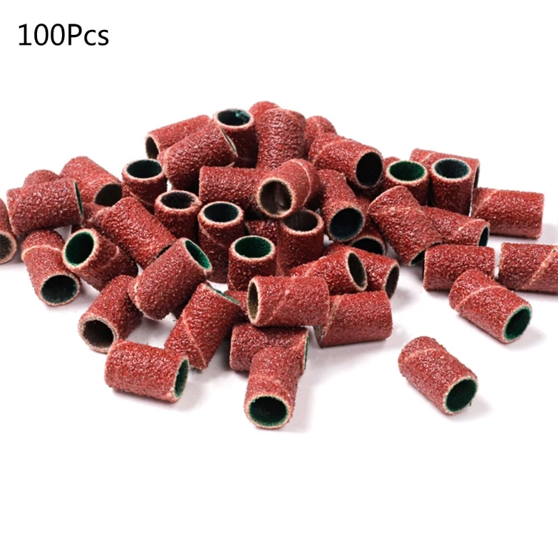 RXJC 100 шт. 80/120/150/180/240 шлифовальные ленты для ногтей фрезы мелкозернистые