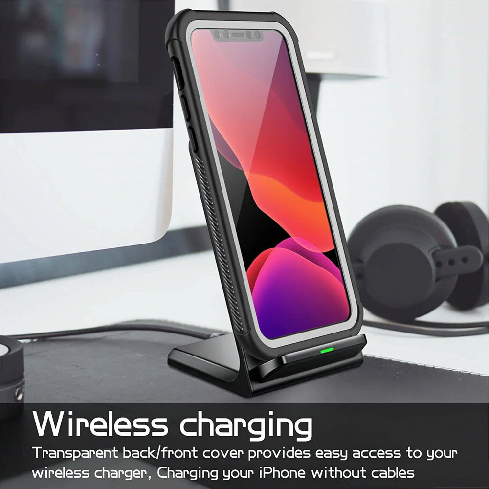 For Coque iPhone 12 Mini 11 Pro Max Case 360 Protection Crystal Back Cover for iPhone 11Pro Xr Xs Max X Shockproof Case iPhone12