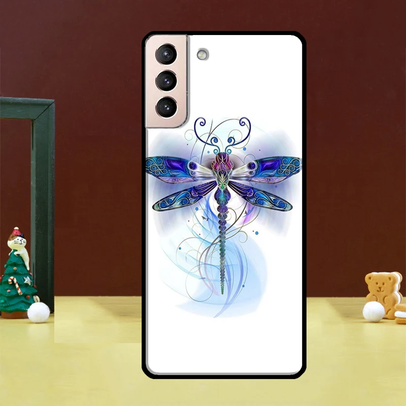 Чехол со стрекозой для Samsung Galaxy S23 S22 Ultra S21 FE S9 S10 Note 10 Plus S20 | Чехлы