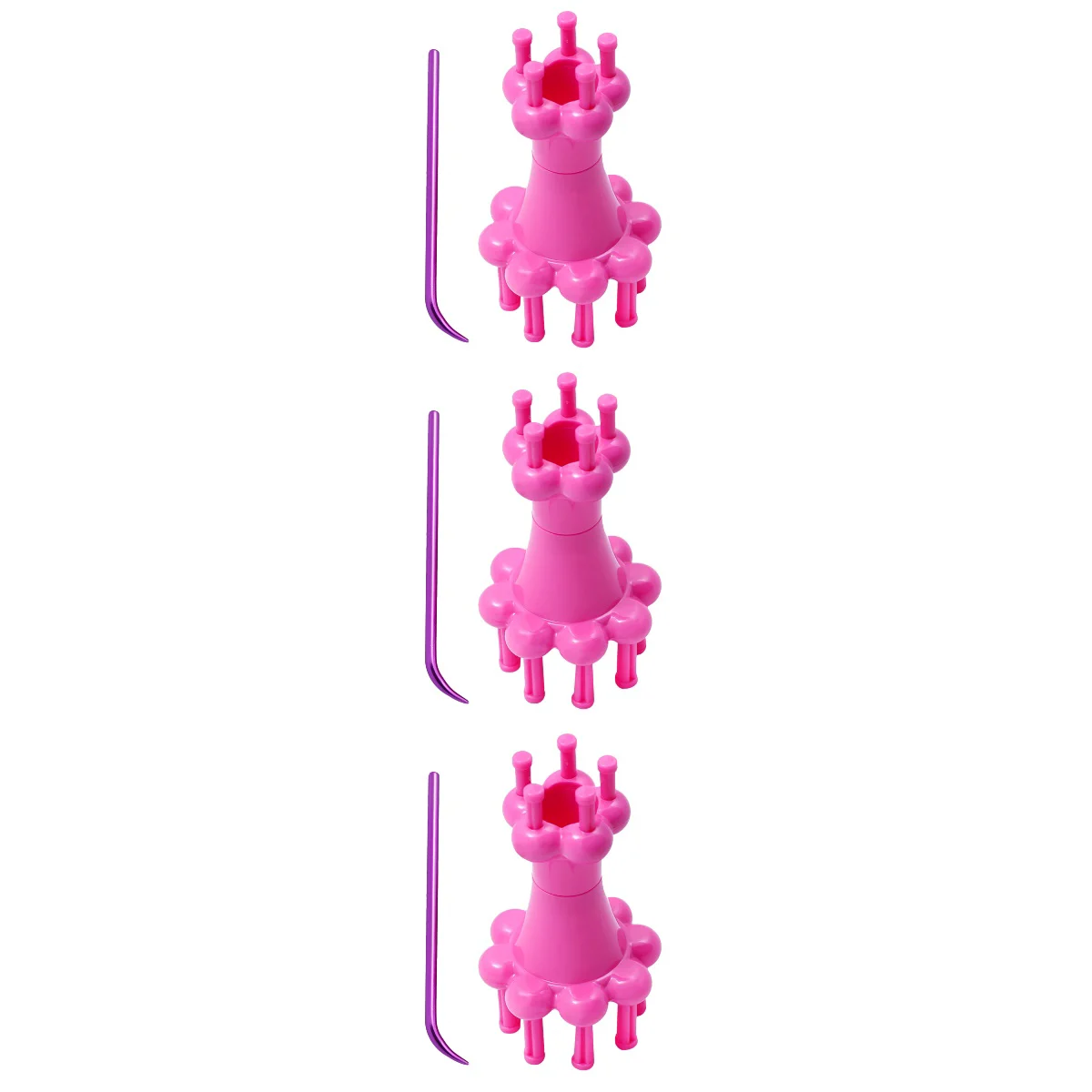 

Knitting Loom Yarn Diy Spool Tool Flower Rope Craft Rotating Board Tools Knitter Maker Dolly Compact Hook Circular Weave French