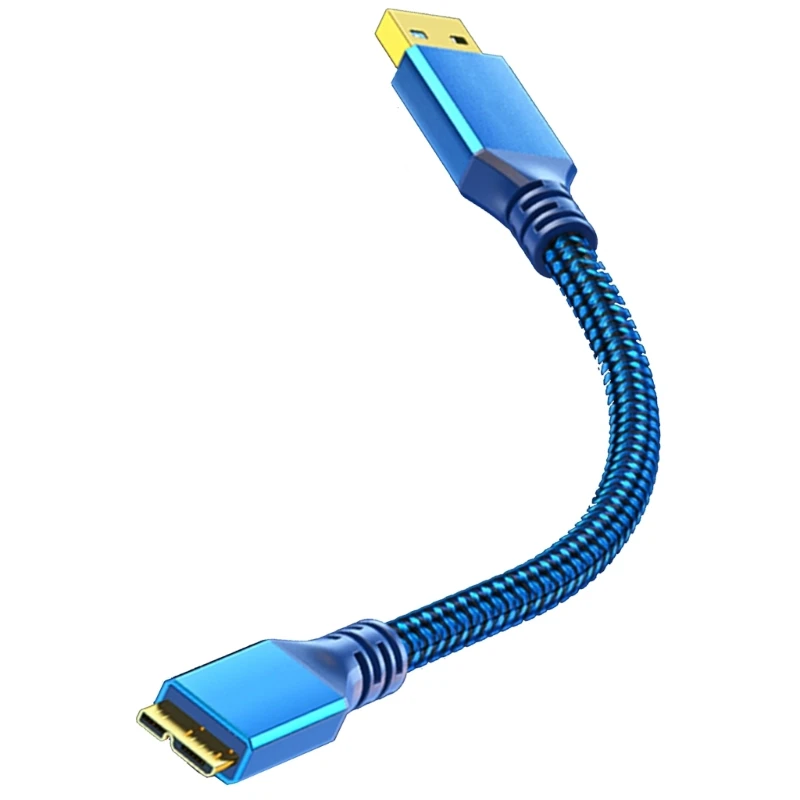 USB 3 0 быстрой скорости к кабелю передачи данных MicroB 5Gbps для жесткого диска и