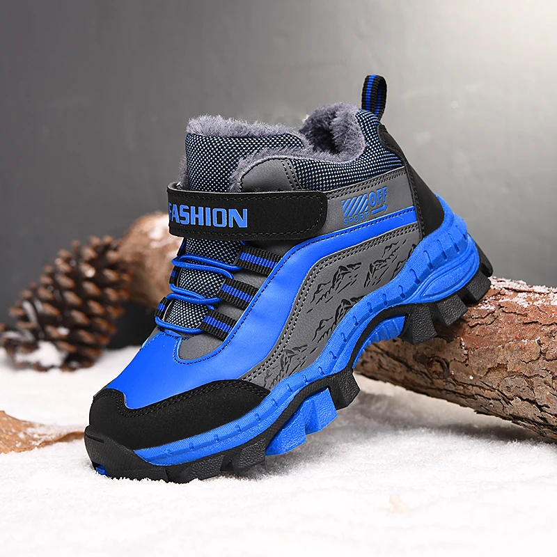 

Children Hiking Shoes Winter Thermal Trekking Boys Shoes Shock-Absorbant Climbing Sneakers Non Slip Outdoor Trekking Shoes