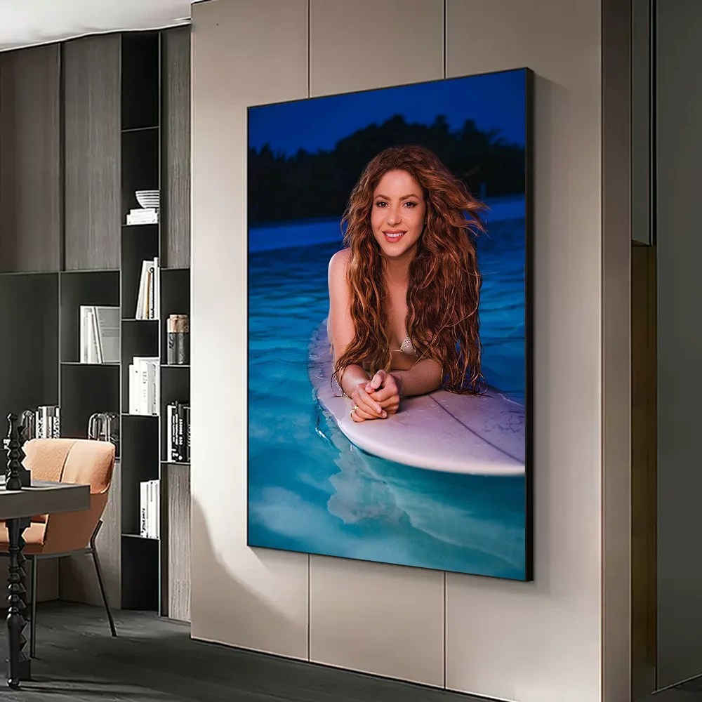 Поп-культура графика Shakira самоклеящийся художественный постер HD качество