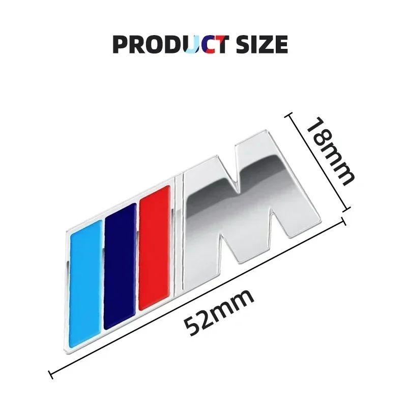 2 шт. наклейка с эмблемой на боковое крыло автомобиля для Bmw M M3 M5 E90 E60 F10 F20 F30 E46 G20 X1 X3