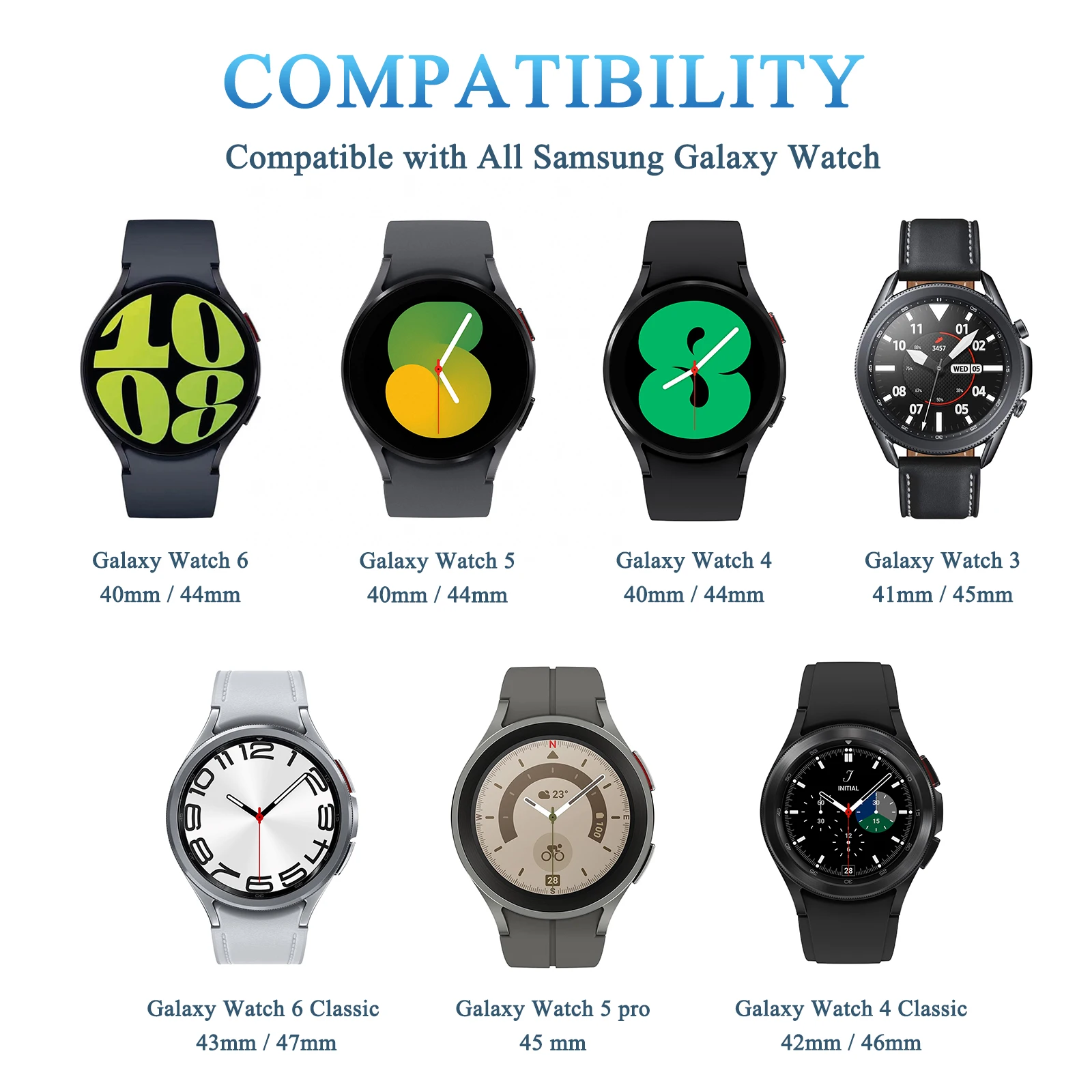 Фото Зарядное устройство с одной головкой для Samsung Galaxy Watch 7/6/5/4 40/44 мм, зарядная док-станция для Galaxy Watch 4/6 Classic 42/46 мм 43/47 мм №5