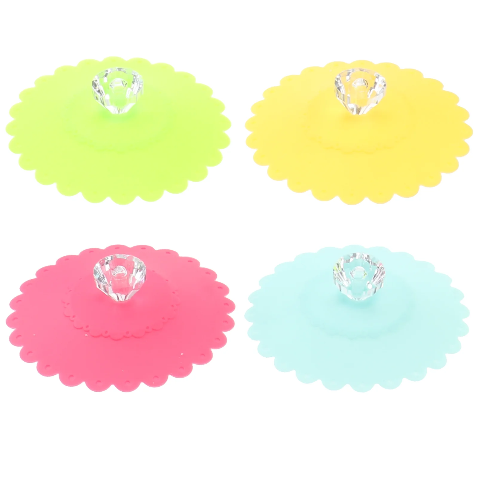 

Cup Silicone Cover Lid Covers Lids Mug Drink Drinks Coffee Tea Glass Canprotector Scrunchie Hotflower Glasses Universal Outdoor