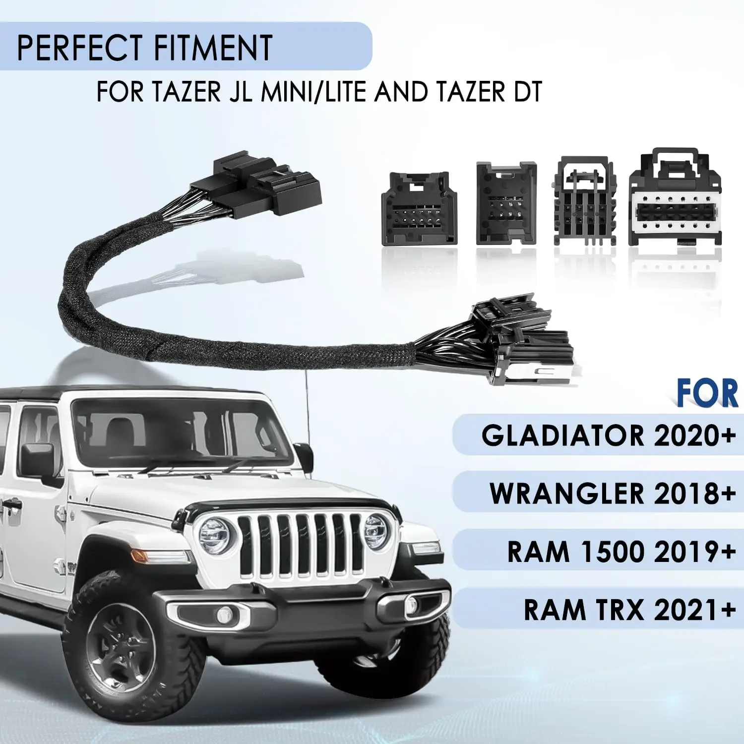 Сменный удлинительный кабель TM SGW подходит для Gladiator 2020-2024/Wrangler 2018-2024/Ram 1500 2019-2024/RAM