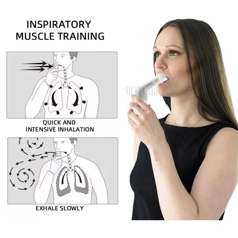 

Inspiratory Expiratory Lung Breathing Trainer Muscle Exerciser Drug-Free Respiratory Therapy Pneumonia Breath Training Device