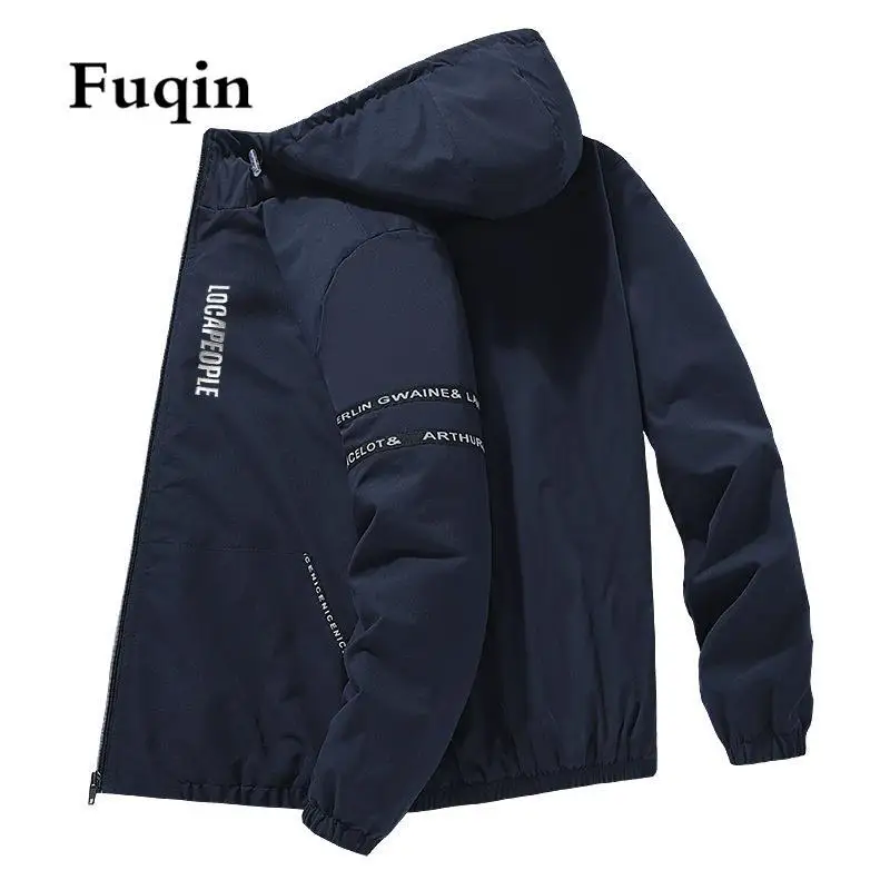 Мужская бейсбольная куртка с капюшоном на молнии |