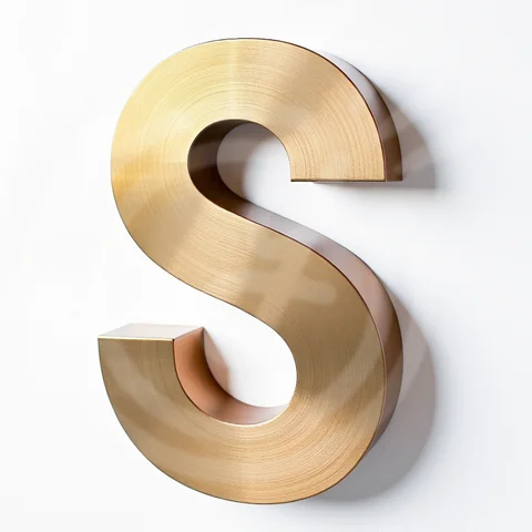 Светодиодная металлическая вывеска 3D Luminous Character