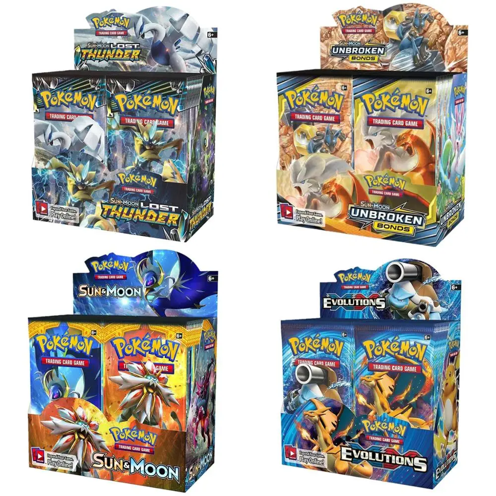 

324pcs Pokemon cards Sword & Shield Booster Box Collectible Trading Cards Game Child gift