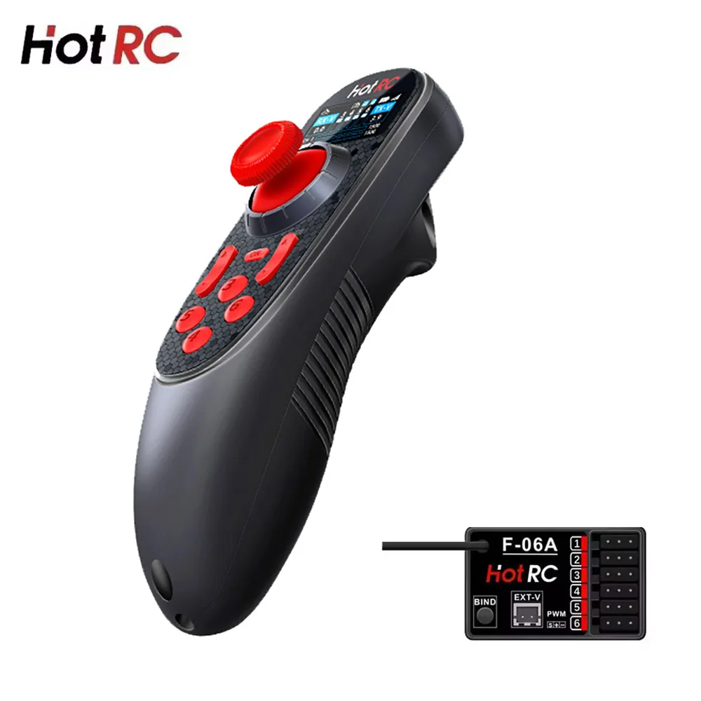 Фото HOTRC DS-650 DS650 6-канальный 2,4 ГГц радиосистема передатчик пульт дистанционного управления с 6-канальным приемником DS 600 PWM для радиоуправляемой лодки №5