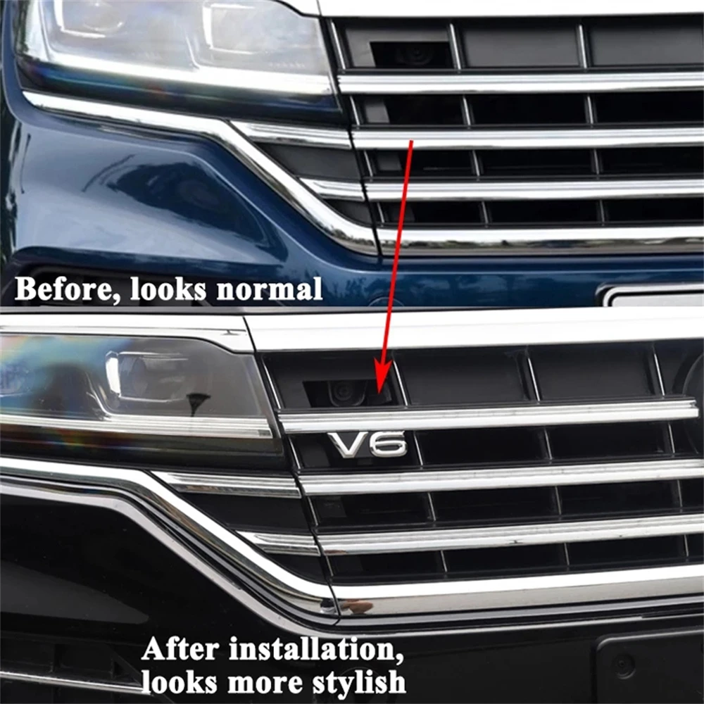 Автомобильные товары эмблема V6 наклейка на гриль для TERAMONT PHIDEON ARTEON MAGOTAN PASSAT TOUAREG