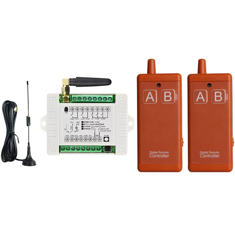 433 МГц DC 12 В 24 36 2CH радиочастотный пульт дистанционного управления беспроводной