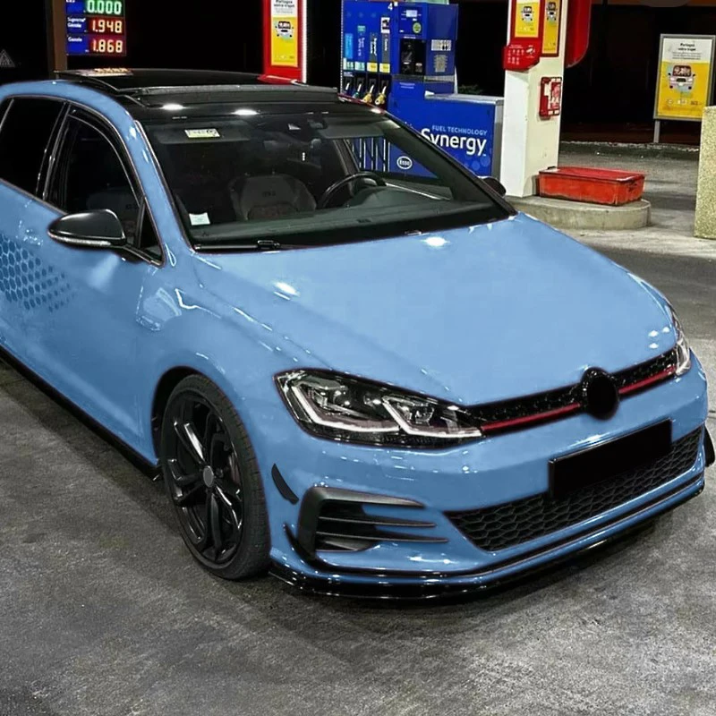 Комплект из 2-х сплиттеров-воздуховодов для переднего бампера VW Golf 7.5 GTI 2017-2019, аксессуары для тюнинга экстерьера и обвеса. (art.: 3920daecd1efa) - 3920daecd1efa