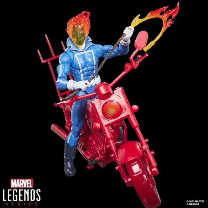 Фото В наличии: Коллекционная фигурка Ghost Rider из серии Marvel Legends от Hasbro, модель по мотивам аниме и фильмов, масштабная фигурка-гуманоид, подарок для любителей хобби №4