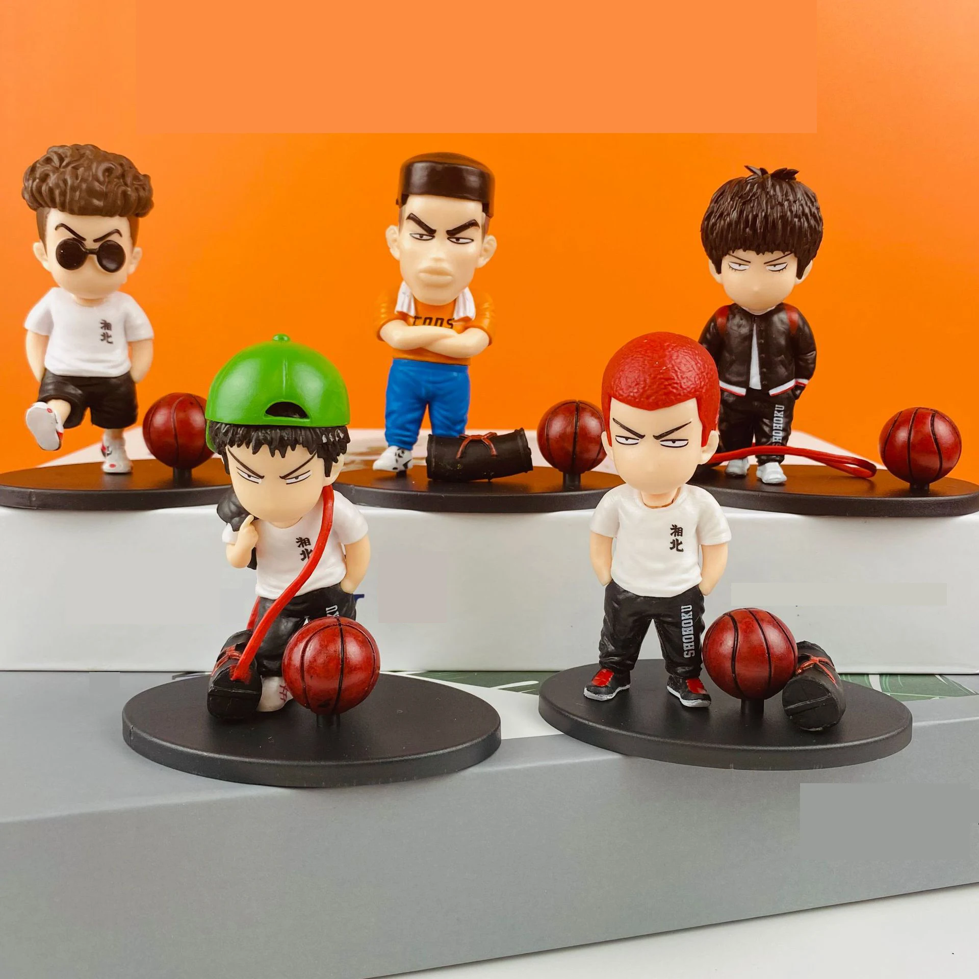 

Q version of the slam anime dunk master hand-made capsule doll machine toy doll model cake decoration collect gift