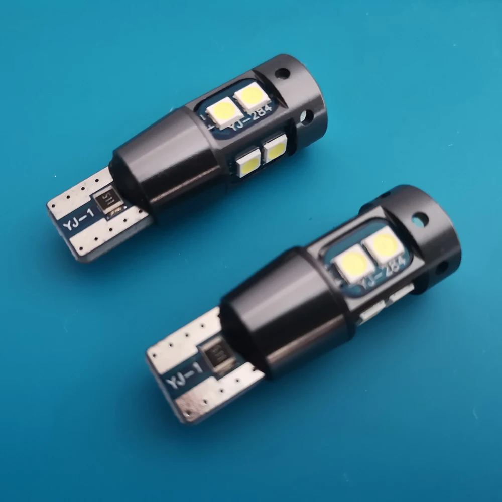 2 шт. Автомобильные светодиодные лампы T10 W5W 168 192 10smd 12 В