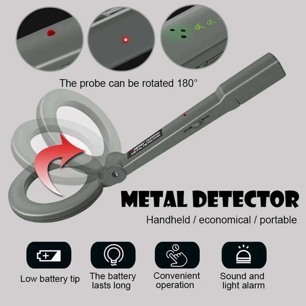 

Metal Detector Handheld High Sensitive Small Examination Room Security Checker Mobile Phone Outdoor Detection Scanning Detector