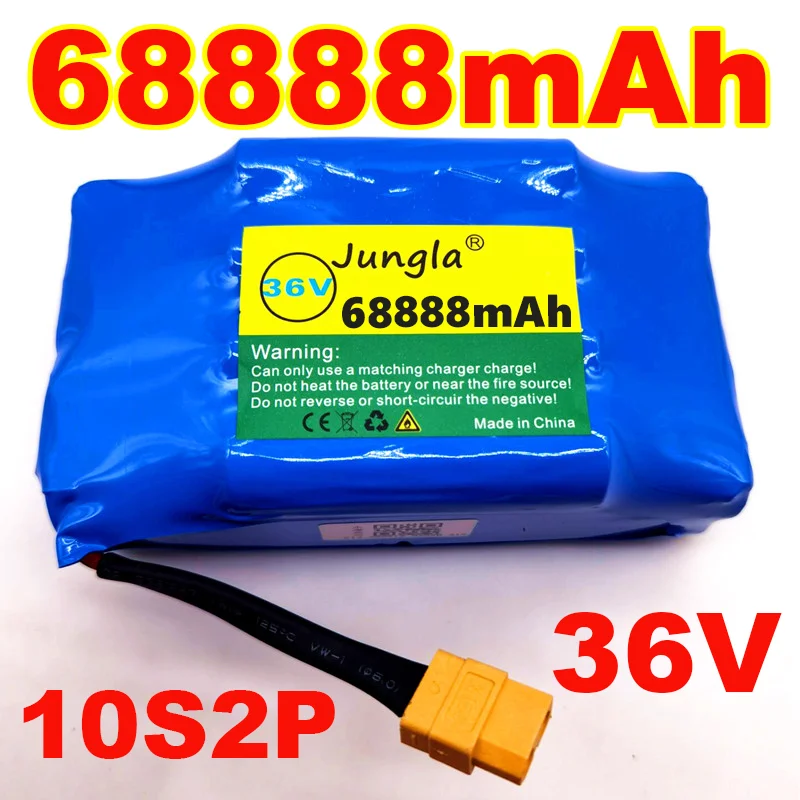 

100% Genuine 10s2p 36V Lithium Ion Rechargeable Battery 68888MAH 68.8ah Single Cycle Voltage Hoverboard Battery