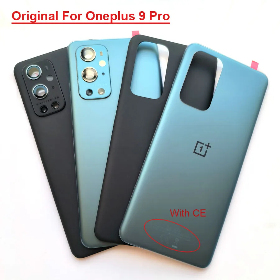 Original Glass For Oneplus 9 Pro Battery Cover One Plus 9 Pro Back Door 1+ 9Pro Rear Housing Case With Camera Lens